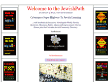 Tablet Screenshot of jewishpath.com